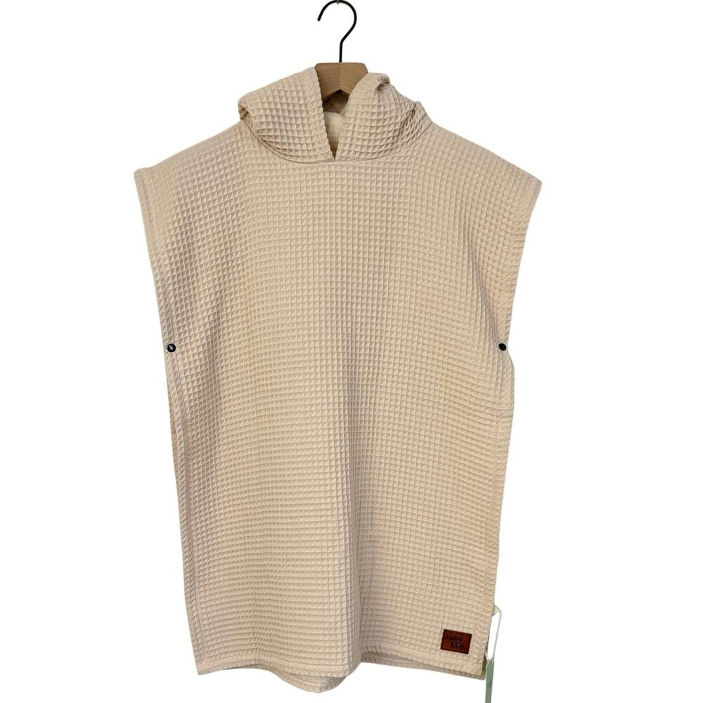 Jade & Kai Organic Cotton Hooded Poncho Towel Children’s Sz L (6-10 years) Sand